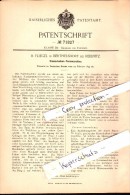 Original Patent - H. Fliegel In Berthelsdorf B. Herrnhut , 1893 , Riemenscheiben-Formmaschine , Reibnitz !!! - Herrnhut