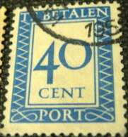 Netherlands 1947 Postage Due 40c - Used - Strafportzegels