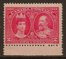 CANADA 1908 2c Quebec SG 190 HM YF62 - Ongebruikt