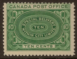 CANADA 1898 10c Special Delivery SG S3 HM YF54 - Coil Stamps