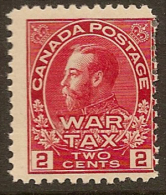CANADA 1915 2c War Tax SG 229 HM #AX12 - Sellos De Impuesto De Guerra
