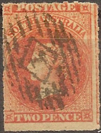 SOUTH AUSTRALIA 1858 2d Red QV SG 15 U #KB1 - Usados