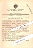 Original Patent - C. Thiele In Quakenbrück , 1882 , Herstellung Von Pinseln , Pinsel !!! - Quakenbrück