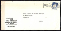 3 Lettres  Cachet  COPENHAGUE  Annees 1961  - 1965 - 1969  Pour  PARIS       Timbre  SEUL Sur LETTRE - Covers & Documents