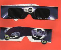 ASTRONOMIE - ECLIPSE SOLAIRE DU 11 AOUT 1999 - ECLIPCIEL - LUNETTES - Andere & Zonder Classificatie