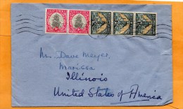 South Africa Old Cover Mailed To USA - Covers & Documents