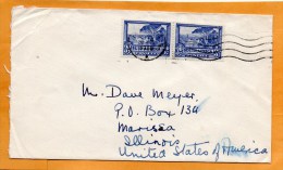 South Africa Old Cover Mailed To USA - Covers & Documents