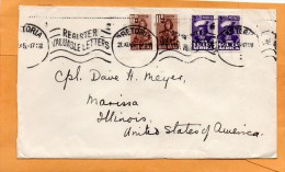 South Africa Old Cover Mailed To USA - Lettres & Documents