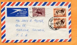 South Africa Old Cover Mailed To USA - Storia Postale