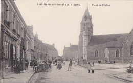 Marolles Les Braults 72 - Automobile Place Eglise - Marolles-les-Braults