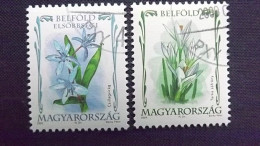 Ungarn 5326/7 Oo/ESST, Netzkrokus (Crocus Reticulatus), Blaustern (Scilla Sp.) - Used Stamps