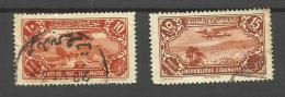 Grand Liban Poste Aérienne N°44, 45 Cote 5.60 Euros - Used Stamps