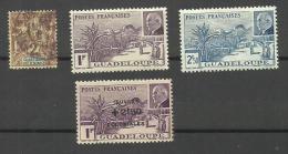Guadeloupe N°28, 161, 162, 174 Cote 3.90 Euros - Used Stamps