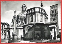 CARTOLINA VG ITALIA - TORINO - Santuario Della Consolata - 10 X 15 - ANNULLO 1952 - Iglesias