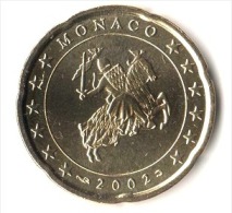 ** 20 Cent  MONACO 2002  NEUVE   ** - Monaco