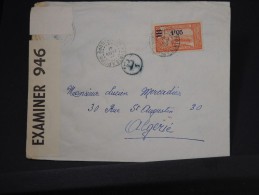 FRANCE- GUADELOUPE  LETTRE DE POINT A PITRE POUR ALGER 1941 AVEC CENSURE A ETUDIER AFF PLAISANT   LOT P2659 - Briefe U. Dokumente