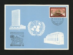 Vereinigte Nationen 1978 ,  Postforvaltning - Maximum Card  - 19.9.1978 - - Maximum Cards