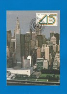 Vereinigte Nationen 1990 , 45th Anniversary Of The United Nations  - Maximum Card - June 26.1990 - - Maximumkarten