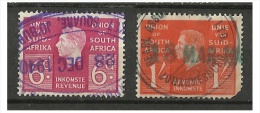 SOUTH AFRICA - 2 Revenue Used Stamps - 6d And 1s - New Republic (1886-1887)