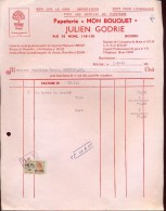 Faktuur Facture - Papeterie Mon Bouquet Julien Godrie - Boussu 1955 - Druck & Papierwaren