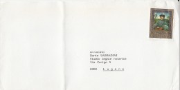 PAINTINGS, ROYAL COLLECTION, STAMP ON COVER, 1985, LIECHTENSTEIN - Brieven En Documenten
