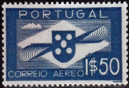 PORTUGAL-1936-1941,(CORREIO AÉREO)  Hélice.  1$50   (*) MNG  MUNDIFIL  Nº 1 - Ungebraucht