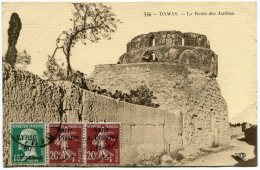 SYRIE CARTE POSTALE DEPART DAMAS 30-9-24 POUR LA FRANCE - Briefe U. Dokumente