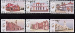 India MNH 2010, Set Of 6, Heritage Post Office Buildings, Monument, Flag, Pillar / Letter Box, Architecture, Tower Clock - Nuevos