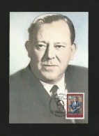 Vereinigte Nationen 1987 , Secretaire General Trygve Lie - Maximum Card - 30.1.1987 - - Maximumkarten