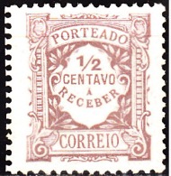 PORTUGAL-1915, (PORTEADO) Emissão Regular (tipo De 1904) Valor Em Centavos.  1/2 C. Pap. Porc.  (*) MNG  MUNDIFIL  Nº 21 - Neufs