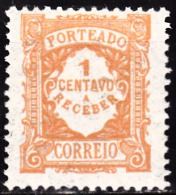 PORTUGAL - 1915, (PORTEADO)  Emissão Regular (tipo De 1904). Valor Em Centavos  1 C. Pap. Liso  * MH  MUNDIFIL  Nº 22b - Nuevos