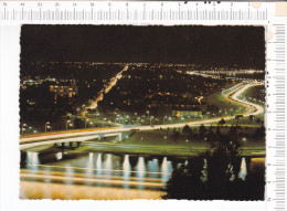 PERTH -  W.A. -  Night View Of Narrows  Bridgde  And  Kwinana  Freeway  From  King' S  Parl - Perth
