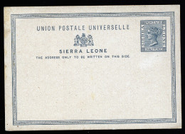 A3063) UK Sierra Leone Ganzsache Karte Ungebraucht Unused - Sierra Leone (...-1960)