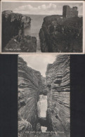 TWO POSTCARDS THE OLD MAN OF WICK & THE DEILS BRIG HOLBORN HEAD THURSO CAITHNESSS - Caithness