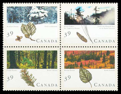 Canada (Scott No.1286a - Bloc Incription / Plate Block) [**] - Plate Number & Inscriptions