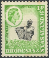 Rhodesia & Nyasaland - 1959/63 - 1/2 Pence  - Scott # 158  MH - Rhodesia & Nyasaland (1954-1963)