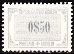 PORTUGAL - 1932 -1933, (PORTEADO)  Etiqueta  $50   P. Liso   (*) MNG  MUNDIFIL  Nº 50 - Neufs