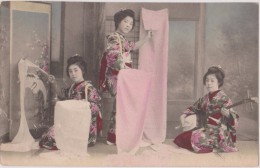 Asie,asia,JAPON EN 1904,jappan,nippon,nihon, Femme Soumise,musicienne Et Prostituée,GEISHA,GEIKO,c Lientèle Aisée - Other & Unclassified