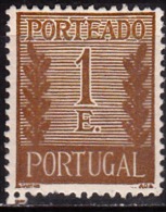 PORTUGAL - 1940, (PORTEADO)  Valor Ladeado De Ramos  1 E.  P. Liso  D.14  (*) MNG  MUNDIFIL  Nº 62 - Ongebruikt