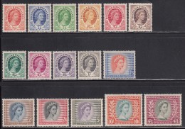 Rhodesia & Nyasaland MH Scott #141-#155 Set Of 16 Queen Elizabeth II - Rhodesia & Nyasaland (1954-1963)