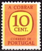 PORTUGAL - 1967-1984,  (PORTEADO)  Legenda «A COBRAR»  10 C.   (*) MNG  MUNDIFIL   Nº 65 - Ungebraucht