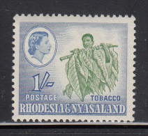 Rhodesia & Nyasaland MNH Scott #165 1sh Tobacco Harvesting - Rhodesia & Nyasaland (1954-1963)