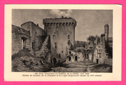 Cour D'Honneur Du Château De Clisson 1830 - Ruines Du Donjon Et Du Logis Seigneurial - F. CHAPEAU - Clisson