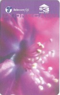 Fiji - Tel. Fiji - Pink & Purple Tropical Colours, 22FJB (23mm Long), 1997, 220.000ex, Used - Fiji