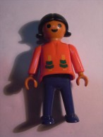 1 FIGURINE FIGURE DOLL PUPPET DUMMY TOY IMAGE POUPÉE - GIRL PLAYMOBIL GEOBRA 1981 - Playmobil