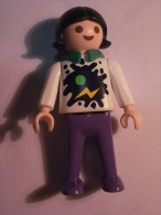 1 FIGURINE FIGURE DOLL PUPPET DUMMY TOY IMAGE POUPÉE - GIRL LIGHTNING PLAYMOBIL GEOBRA 1981 - Playmobil