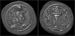 Sasanian Kingdom Yazgard I AR Drachm - Orientalische Münzen