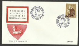 Portugal Cachet Commémoratif  Expo Philatelique Lisbonne 1971 Event Postmark Stamp Expo Lisbon 1971 - Sellados Mecánicos ( Publicitario)