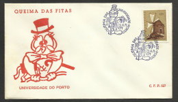 Portugal Cachet Commémoratif  Queima Das Fitas Université Du Porto 1971 Event Postmark Oporto University - Flammes & Oblitérations