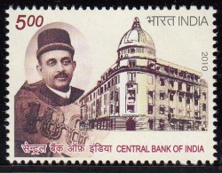 India MNH 2010, Cental Bank Of India, Architecture, Monument, - Ongebruikt